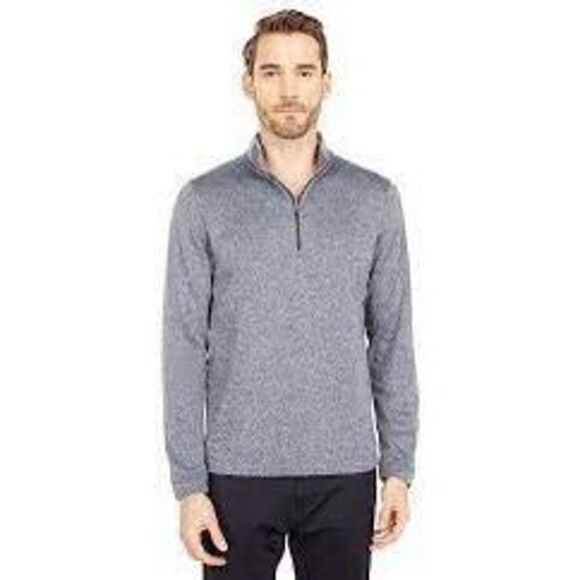 Rhône Mens Reign Midweight 1/4 Zip Sweatshirt Sz XL Gray Activewear - Picture 1 of 11